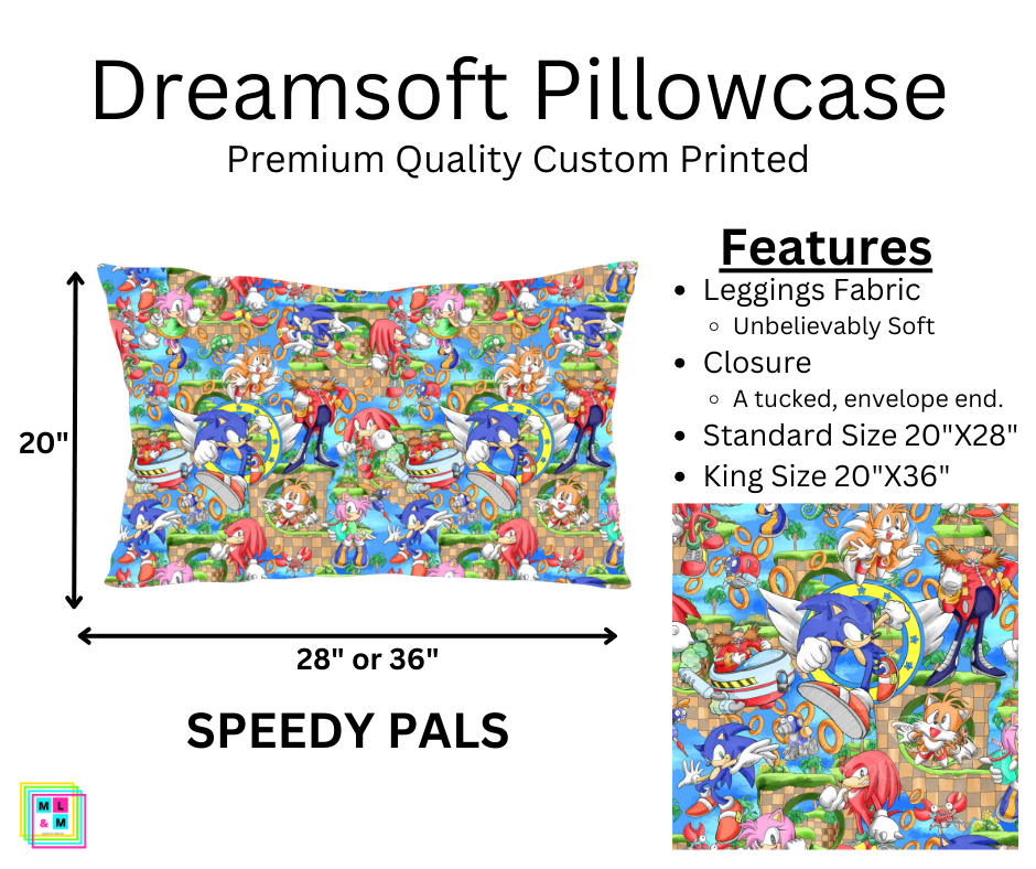 Speedy Pals Dreamsoft Pillowcase