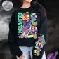 STRANGE GIRL- CREW SWEATSHIRT W/ SLEEVE PRINT