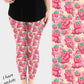 RTS - Strawberry Kitty Leggings w/ Pockets