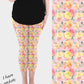 RTS - Summer Citrus Capri Leggings w/ Pockets