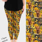 RTS - Sunflower Cow Leggings w/ Pockets