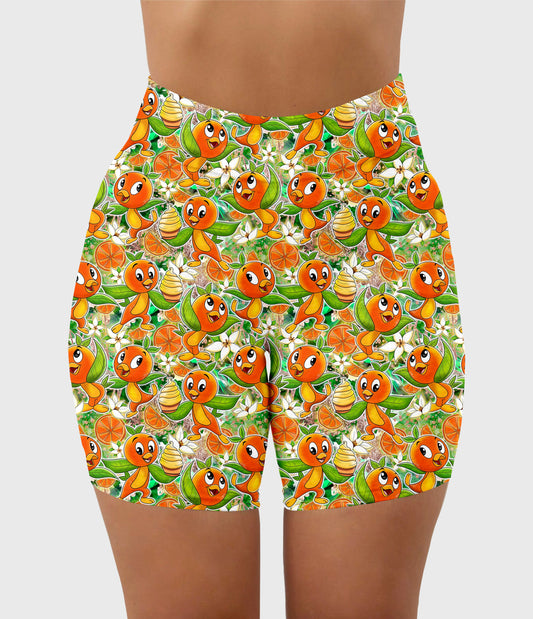 RTS - Sunny Orange Biker Shorts