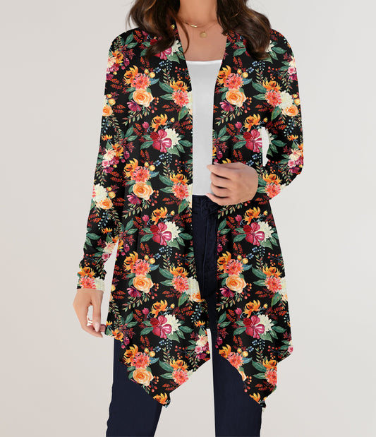 RTS - Sunset Floral Cardigan w/ Pockets