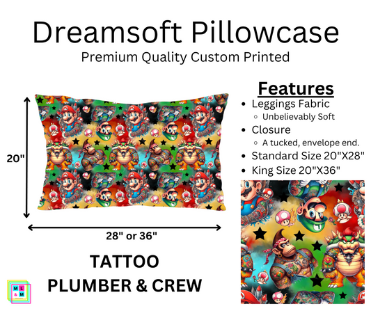 Tattoo Plumber & Crew Dreamsoft Pillowcase