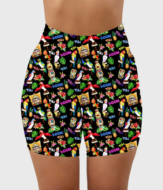 RTS - Tiki Biker Shorts