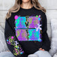 TWISTED CLOWN-CREWNECK SWEATSHIRT W/ SLEEVE PRINT