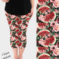RTS - Watermelon Blooms Capri Leggings w/ Pockets