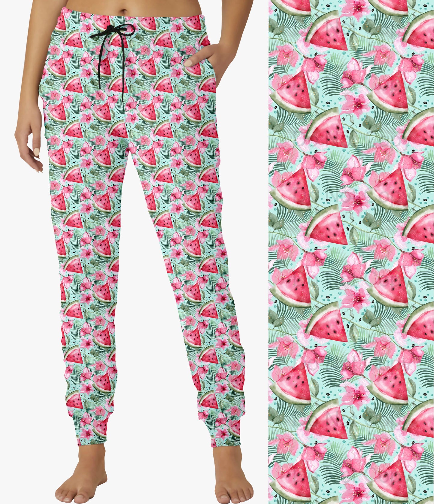 RTS - Watermelon Palms Joggers