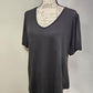 SOLID BLACK-V-NECK TUNIC
