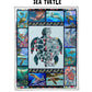 Sea Turtle - Letter Sherpa Blankets