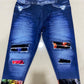 COLORFUL PAWS - DENIM RUN W/ BACK POCKETS - LEGGINGS/CAPRI