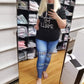 COLORFUL PAWS - DENIM RUN W/ BACK POCKETS - LEGGINGS/CAPRI
