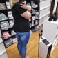 COLORFUL PAWS - DENIM RUN W/ BACK POCKETS - LEGGINGS/CAPRI