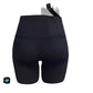 CONCEAL CARRY RUN- SOLID BLACK BIKER SHORTS