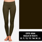 SOLIDS RUN-COFFEE BROWN LEGGINGS/JOGGERS