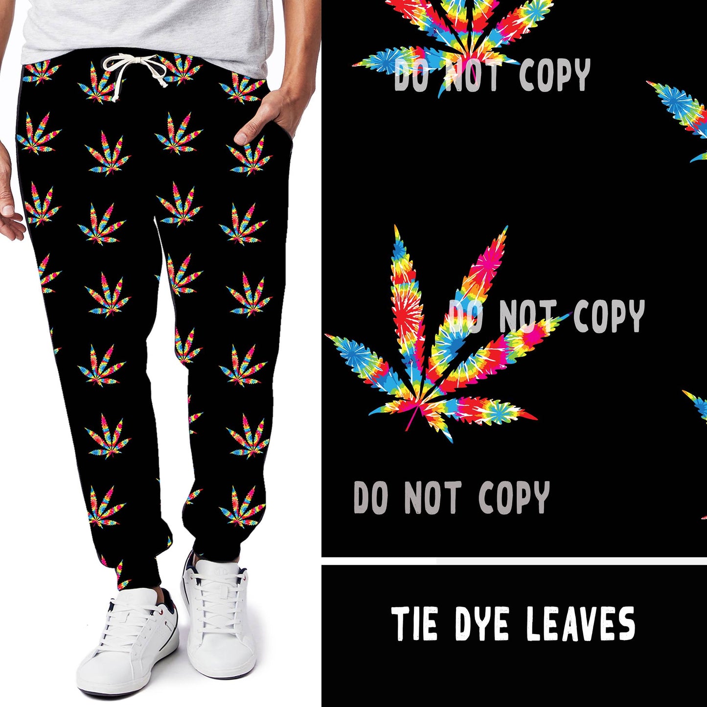 BATCH 60-TIE DYE LEAVES LEGGINGS/JOGGERS