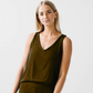 LC RUN- ARMY GREEN LOUNGE TANK