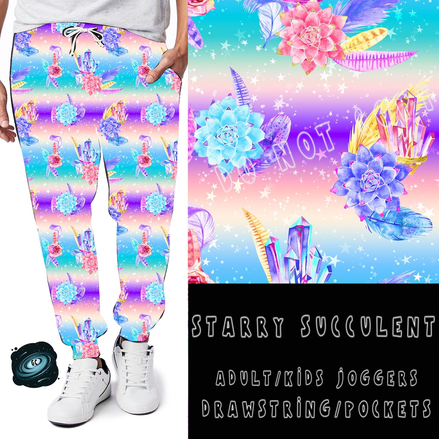 BATCH 65- STARRY SUCCULENT LEGGINGS/CAPRI/JOGGERS